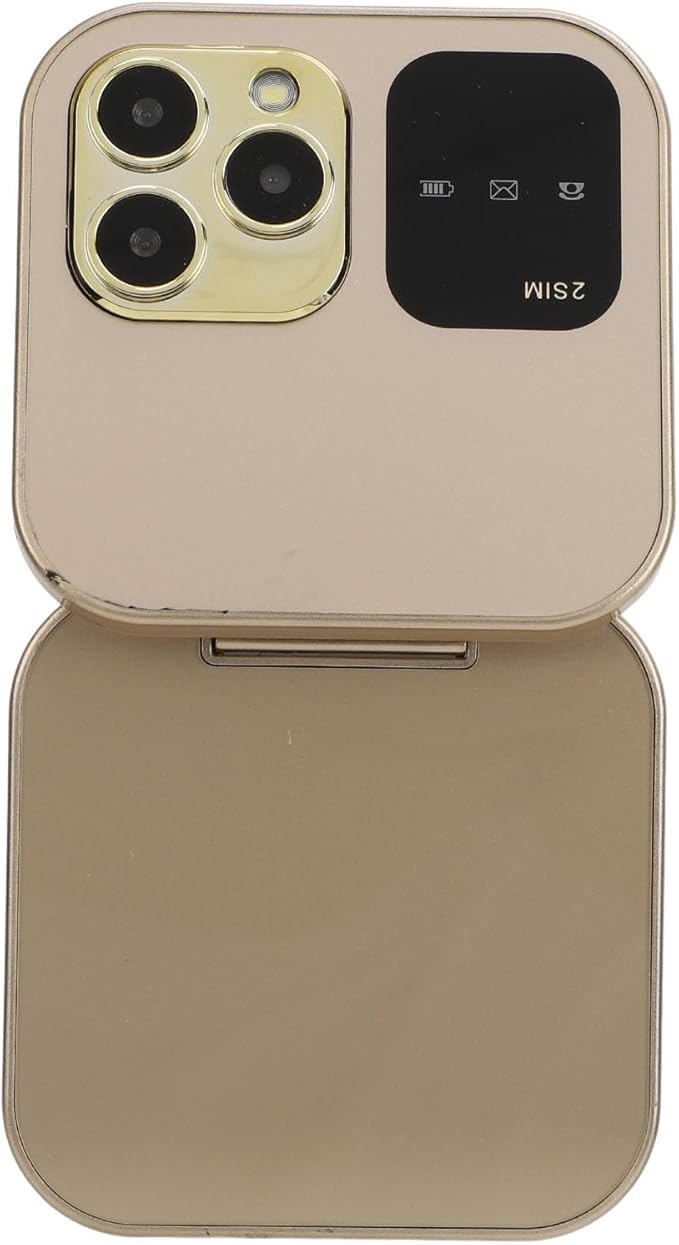 Teléfono plegable con doble pantalla i16 Pro oro