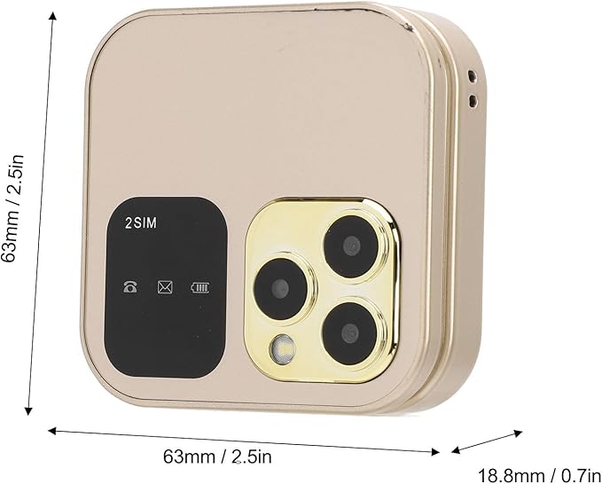 Teléfono plegable con doble pantalla i16 Pro oro